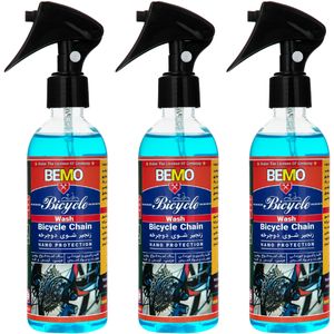 اسپری زنجیر شوی دوچرخه بمو مدل b10 حجم 250 میلی لیتر بسته 3 عددی