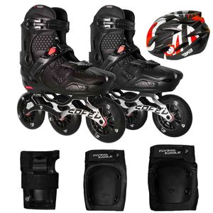 اسکیت کفشی فلاینگ ایکل مدل s7 speed  سایز 41   37 به همراه کلاه و لوازم ایمنی