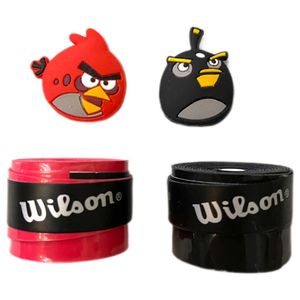 اور گریپ و  ضربه گیر راکت تنیس ویلسون مدل comfort pro angry birds04 بسته 4 عددي