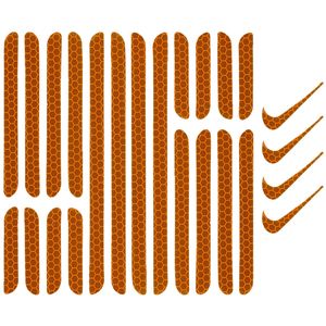 برچسب شبرنگ دوچرخه فلکترا مدل helmet114 مجموعه 24 عددی