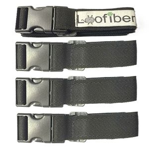 بند نگهدارنده کیف و کوله پشتی لوفایبر مدل 190 2.5cm مجموعه 4 عددی