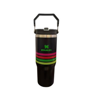 تراول ماگ مدل iceflow flip straw tumbler گنجایش 0.88 لیتر