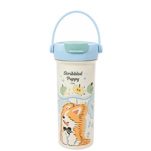 تراول ماگ مدل scribbled puppy طرح سگ کارتونی گنجایش 0.55 لیتر