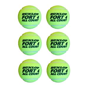توپ تنیس دانلوپ مدل fort all court بسته 6 عددی