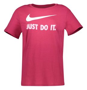 تی شرت نخی آستین کوتاه زنانه just do it   نایکی