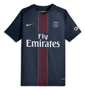 تی شرت ورزشی آستین کوتاه پسرانه 2016 2017 psg home nike shirt kids   نایکی