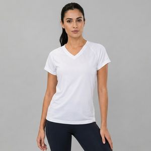 تی شرت ورزشی زنانه مدل فیلامنت آستین کوتاه یقه گرد جذب
