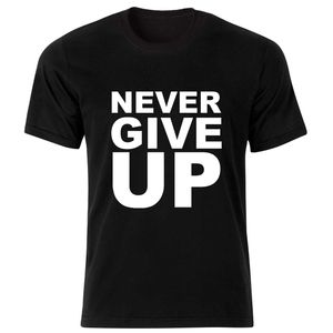 تیشرت آستین کوتاه زنانه طرح never give up کد bt091