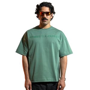 تی‌شرت ورزشی آستین کوتاه مردانه مدل باکسی fitness