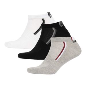 جوراب ورزشی ساق کوتاه مردانه دفکتو مدل cotton rich آنتی باکتریال بسته ۳ عددی