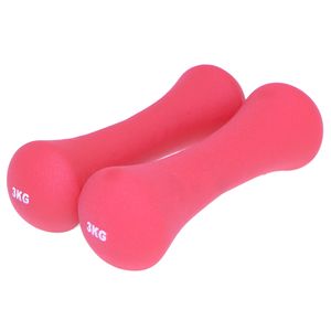 دمبل ایروبیک روکش‌دار مدل 1203rr کروی 3 کیلوگرمی بسته 2 عددی