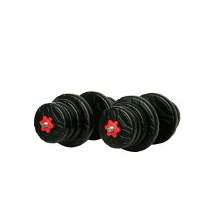 دمبل رادیس فیت مدل gray handle 12 mix1 وزن 12 کیلوگرم بسته دو عددی