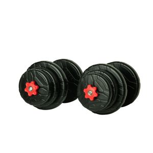 دمبل رادیس فیت مدل red handle 10 mix1 وزن 10 کیلوگرم بسته دو عددی