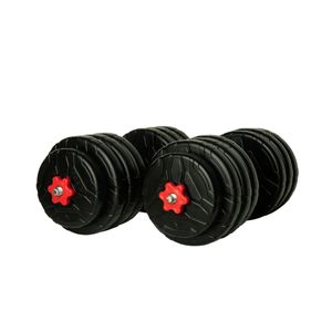 دمبل رادیس فیت مدل red handle 18 mix1 وزن 18 کیلوگرم بسته دوعددی
