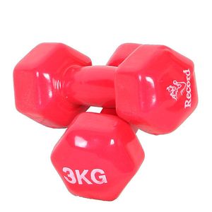 دمبل مدل dambel3kg روکش دار وزن 3 کیلوگرم بسته 2 عددی