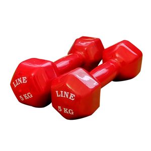 دمبل مدل line وزن 5 کیلوگرم کد mk745 بسته 2 عددی