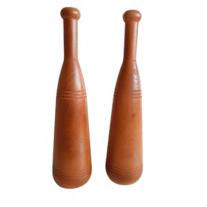 دمبل مدل چوبی وزن 3 کیلوگرم مجموعه 2 عددی
