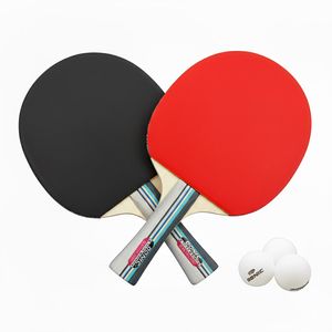 راکت پینگ پنگ سرعتی 5 لایه مدل gs m 272004 به همراه توپ بسته 5 عددی