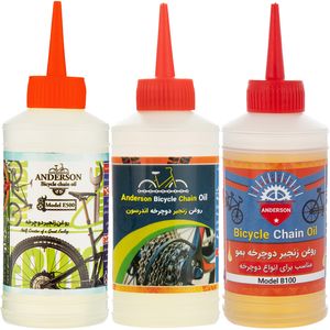 روغن زنجیر دوچرخه اندرسون مدل bae125 حجم 80 میلی لیتر بسته 3 عددی