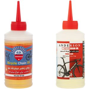 روغن زنجیر دوچرخه اندرسون مدل cb31 حجم 80 میلی لیتر بسته 2 عددی
