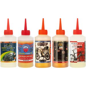 روغن زنجیر دوچرخه اندرسون مدل cdfba حجم 80 میلی لیتر بسته 5 عددی