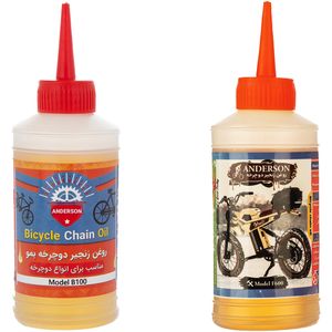 روغن زنجیر دوچرخه اندرسون مدل fb61 حجم 80 میلی لیتر بسته 2 عددی
