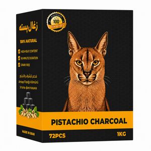 زغال فشرده کاراکال مدل پسته ای وزن 1 کیلوگرم