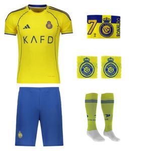 ست 5 تکه لباس ورزشی مردانه مدل النصر طرح رونالدو 2026 با بازوبند