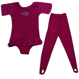 ست بادی و لگینگ ورزشی دخترانه تن دژ مدل ژیمناستیک کد c 2224