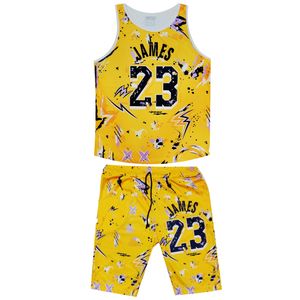 ست تاپ و شلوارک ورزشی مردانه مدل  james 23 کد lj23