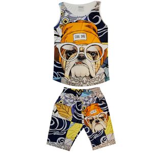 ست تاپ و شلوارک ورزشی مردانه مدل cool dog کد cd7