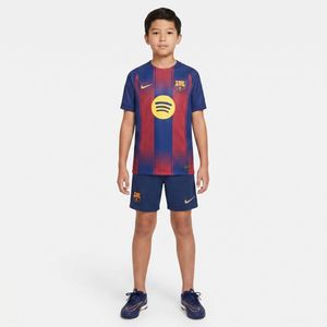 ست تی شرت آستین کوتاه و شلوارک ورزشی پسرانه مدل بارسلونا کد home 2026