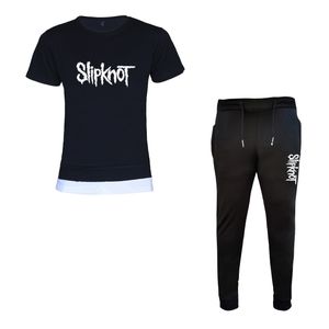 ست تی شرت و شلوار ورزشی مردانه طرح slipknot کد w14