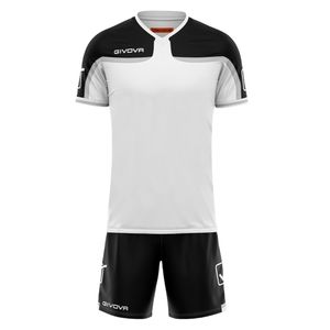 ست تی شرت و شلوارک ورزشی مردانه جیووا مدل kitc47 soccer kit رنگ سفید