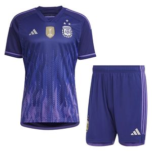 ست تی شرت و شلوارک ورزشی مردانه مدل آرژانتین away wc 2022