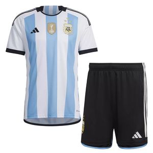 ست تی شرت و شلوارک ورزشی مردانه مدل آرژانتین home wc 2022