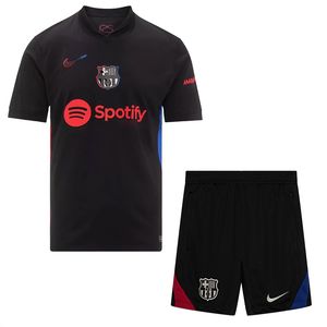ست تی شرت و شلوارک ورزشی مردانه مدل بارسلونا away 2025