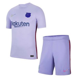 ست تی شرت و شلوارک ورزشی مردانه مدل بارسلونا away2022