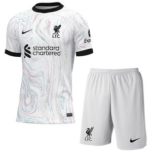 ست تی شرت و شلوارک ورزشی مردانه مدل لیورپول کد away 2023