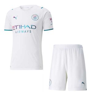 ست تی شرت و شلوارک ورزشی مردانه مدل منچستر سیتی کد away 2022