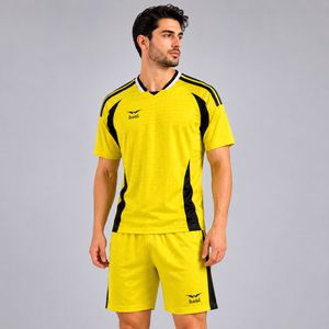 ست تی‌شرت آستین کوتاه و شلوارک ورزشی مردانه مدل j116