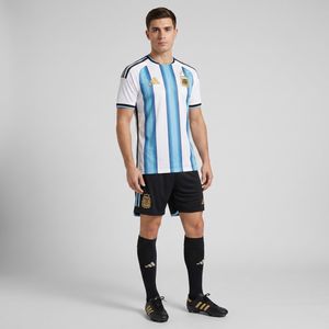 ست تی‌شرت آستین کوتاه و شلوارک ورزشی مردانه مدل آرژانتین home 2026