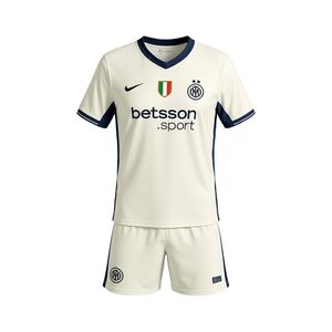ست تی‌شرت آستین کوتاه و شلوارک ورزشی مردانه مدل اینتر میلان کد away 2025