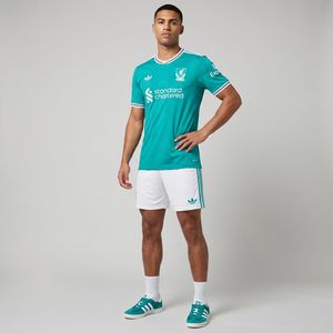 ست تی‌شرت آستین کوتاه و شلوارک ورزشی مردانه مدل لیورپول کد 3rd 2026
