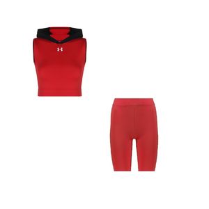 ست نیم تنه کلاهدار و شلوارک ورزشی زنانه مدل r3102 164
