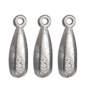 سرب ماهیگیری مدل اشکی کد 3 80g بسته 3 عددی