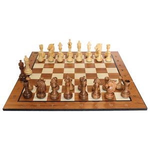 صفحه و مهره شطرنج مدل سلطنتی کد a