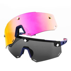 عینک دوچرخه سواری راک براس مدل دو لنز gl500 uv400 polarize