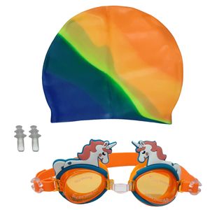 عینک و کلاه شنا مدل as 6003 به همراه گوش گیر