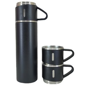 فلاسک مدل 3 کاپ vacuum گنجایش 0.5 لیتر به همراه لیوان مجموعه 3 عددی